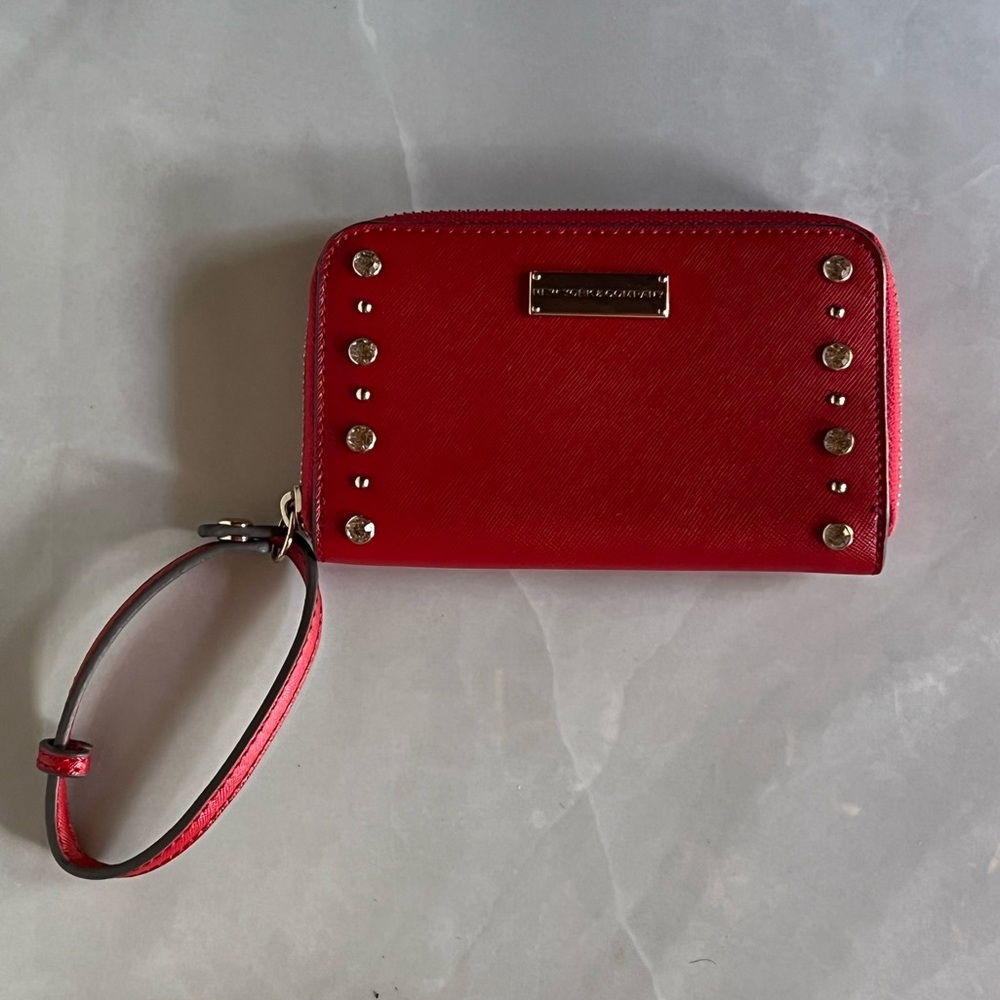New York & Company Red Textured Wallet